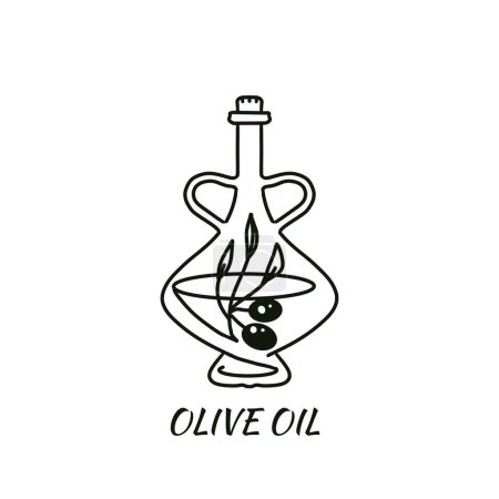 Foto de Ilustración de un cinturón con aceite de oliva sobre un fondo blanco - Imagen libre de derechos