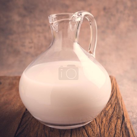 Photo for "Fresh rice milk in a glass pitcher" - Royalty Free Image