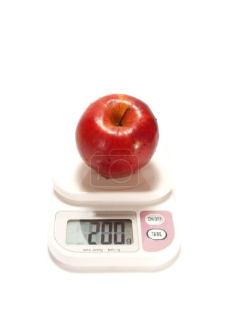 Photo for Red apple and scale - Royalty Free Image
