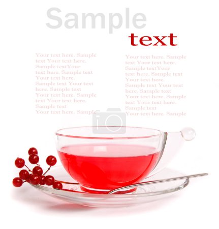 Photo for Tea and tea isolated on white - Royalty Free Image
