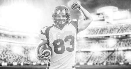 Foto de Jugador de fútbol americano celebrando touchdown - Imagen libre de derechos