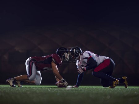 Photo for American football players are ready to start - Royalty Free Image