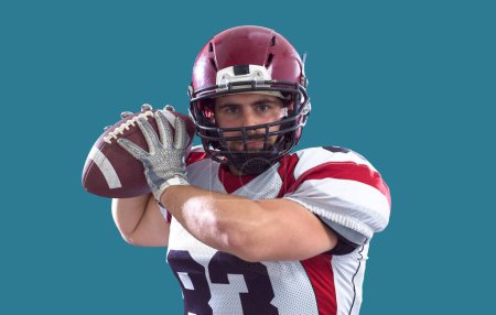 Photo for American football player throwing ball - Royalty Free Image