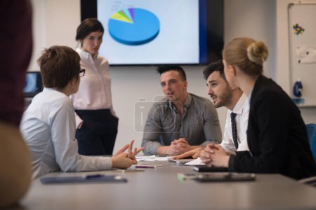 Photo for Startup business team having a meeting in modern office - Royalty Free Image