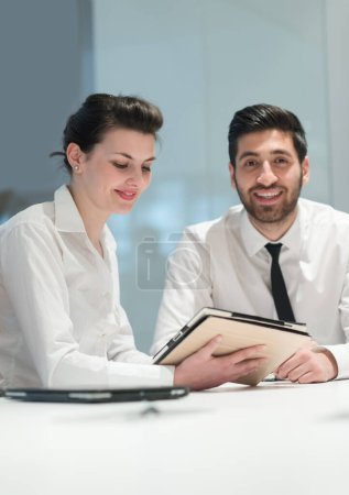 Photo for Portrait of young  business couple at office - Royalty Free Image