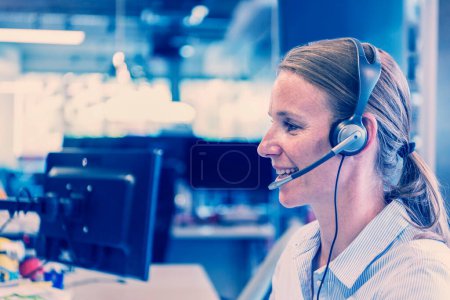 Photo for Female support phone operator - Royalty Free Image