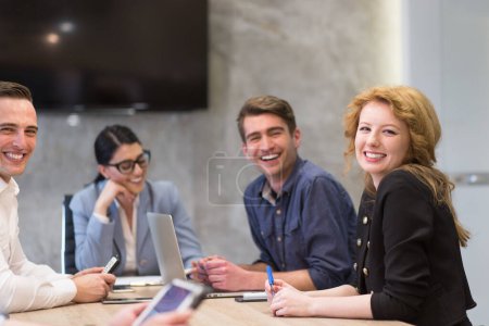 Photo for Startup business team having a meeting in modern office - Royalty Free Image