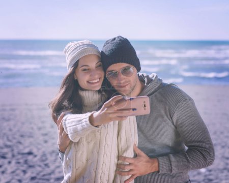Photo for Gorgeous couple taking Selfie picture - Royalty Free Image