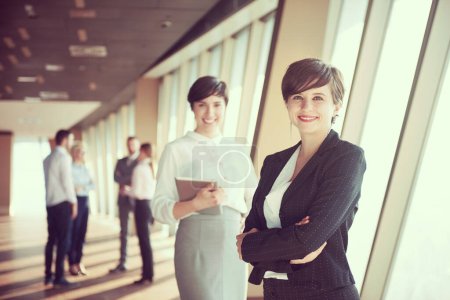 Photo for Business people group, females as team leaders - Royalty Free Image
