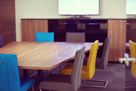 Photo for Interior of modern meeting room" - Royalty Free Image