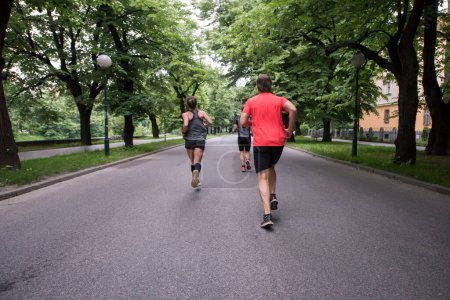 Photo for Runners team on morning training - Royalty Free Image