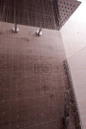 Photo for Modern elegant stainless steel shower - Royalty Free Image