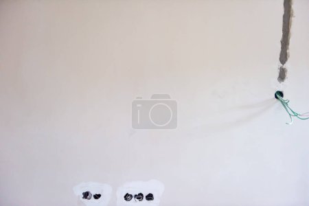 Photo for Electrical cables on the wall - Royalty Free Image