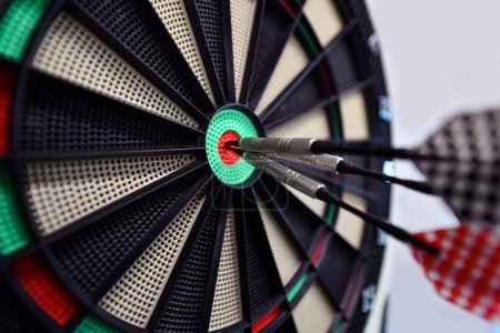 Photo for Darts in the target. darts in the target. - Royalty Free Image