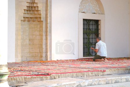 Photo for Muslim praying in mosque - Royalty Free Image