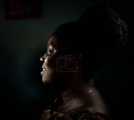 Photo for "Elderly African black woman portrait" - Royalty Free Image