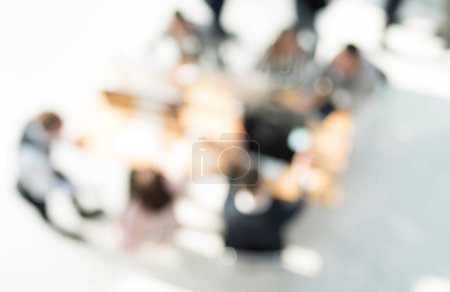 Photo for Top view. business team operates in a modern office - Royalty Free Image