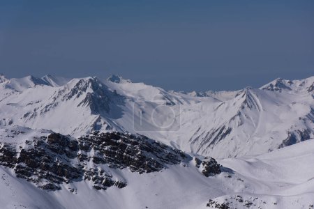 Foto de "hermoso paisaje de montaña en invierno" - Imagen libre de derechos