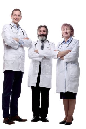 Foto de Grupo de diversos profesionales médicos. aislado en un blanco - Imagen libre de derechos