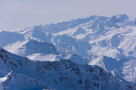 Photo for "beautiful landscape of mountain on winter" - Royalty Free Image
