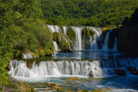 Photo for Waterfall in summer scenic view - Royalty Free Image