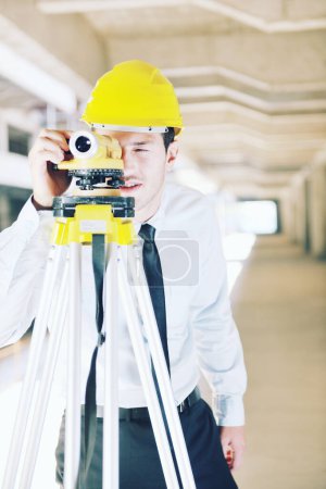 Photo for Architect on construction site - Royalty Free Image