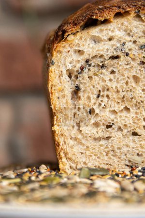 Photo for Natural yeast bread close up - Royalty Free Image