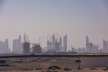 Foto de Panorama Dubai ciudad Emiratos Árabes Unidos - Imagen libre de derechos