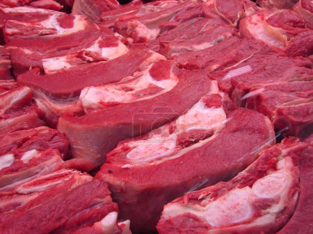 Téléchargez les photos : Le gros plan sur la viande fraîche - en image libre de droit