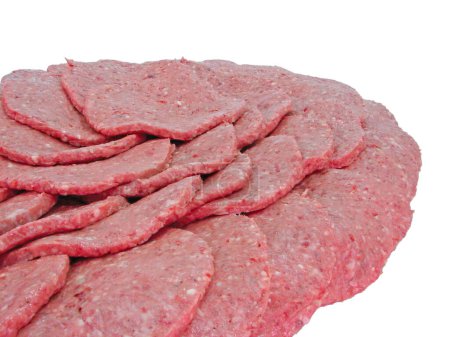 Photo for Fresh minced meat for hamburger - Royalty Free Image