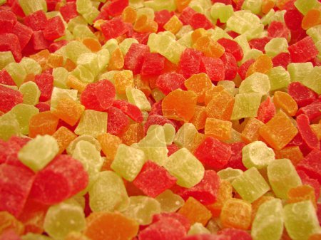 Foto de Dulces caramelos coloridos, postre de confitería - Imagen libre de derechos