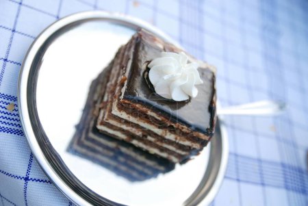 Téléchargez les photos : Vue rapprochée de délicieux dessert sucré - en image libre de droit