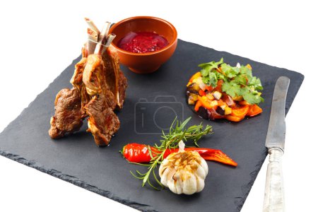 Photo for Rack of lamb, close-up view - Royalty Free Image