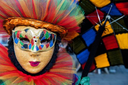 Foto de Venecia, Italia - febrero de 2020: Carnaval de Venecia 2020 - Imagen libre de derechos