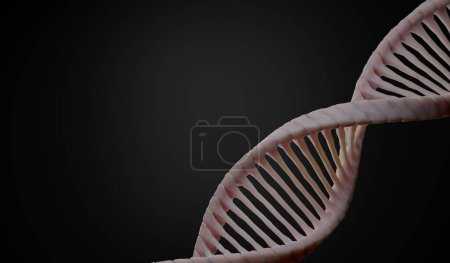 Foto de Partículas abstractas de ADN. Fondo de ilustración digital - Imagen libre de derechos