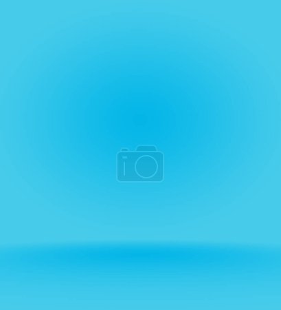 Foto de "Resumen Azul liso con negro vignette Studio bien uso como fondo, informe de negocio, digital, plantilla de sitio web
." - Imagen libre de derechos