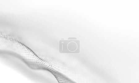 Photo for "Abstract White Geometrical Background . Connection structure. Science background. Futuristic Technology HUD Element . onnecting dots and lines . Big data visualization and Business ." - Royalty Free Image