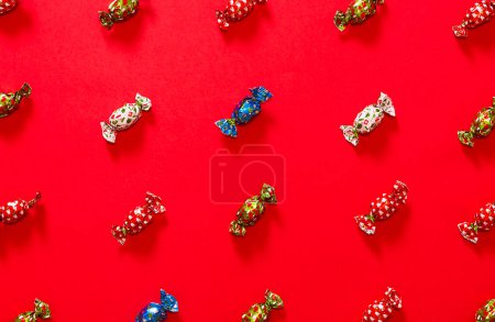 Téléchargez les photos : Chocolats de Noël vue arrière-plan - en image libre de droit