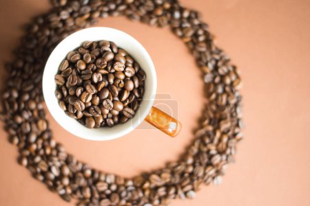 Foto de Granos de café tostados marrón - Imagen libre de derechos