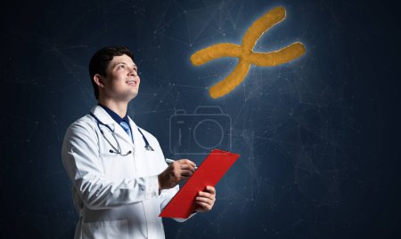 Photo for "Doctor with tablet. Concept of digital healthcare" - Royalty Free Image