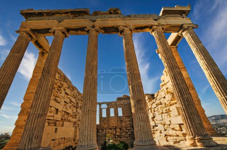 Photo for "Erechtheion temple in Acropolis of Athens" - Royalty Free Image