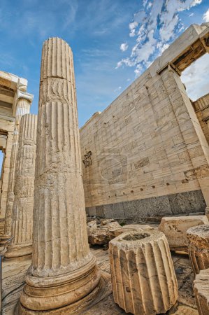 Photo for "Propylaea, the entrance of the Acropolis of Athens" - Royalty Free Image