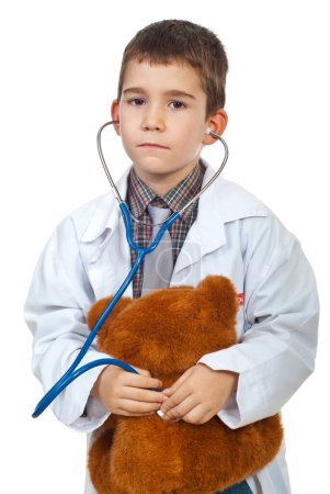 Foto de "Futuro médico boy examen" - Imagen libre de derechos