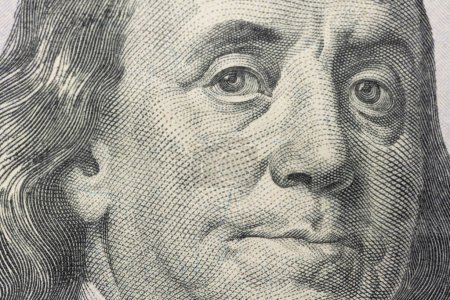 Photo for One Hundred Dollar Banknote. Closeup of 100 USD bill. American money. USA Currency, Cash Money as Background - Royalty Free Image