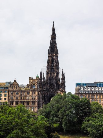 Photo for "HDR Walter Scott monument in Edinburgh" - Royalty Free Image