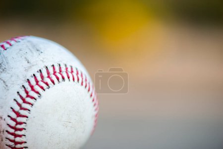 Photo for Close up baseball with copy space - Royalty Free Image