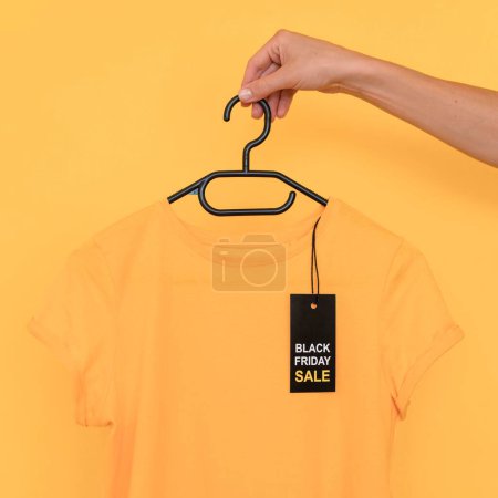 Photo for Black friday sale t shirt hanger - Royalty Free Image