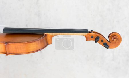 Photo for "side view violin on background, close up - Royalty Free Image