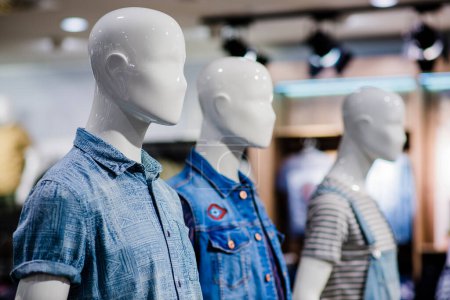 Photo for Mannequins clothing in store - Royalty Free Image
