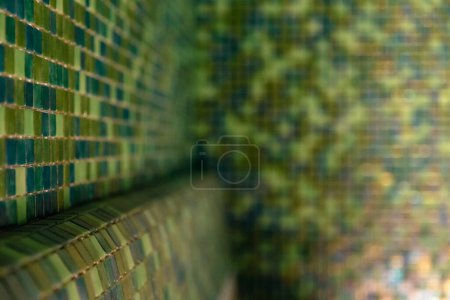 Photo for "Sauna interior design from modern mosaic tile" - Royalty Free Image